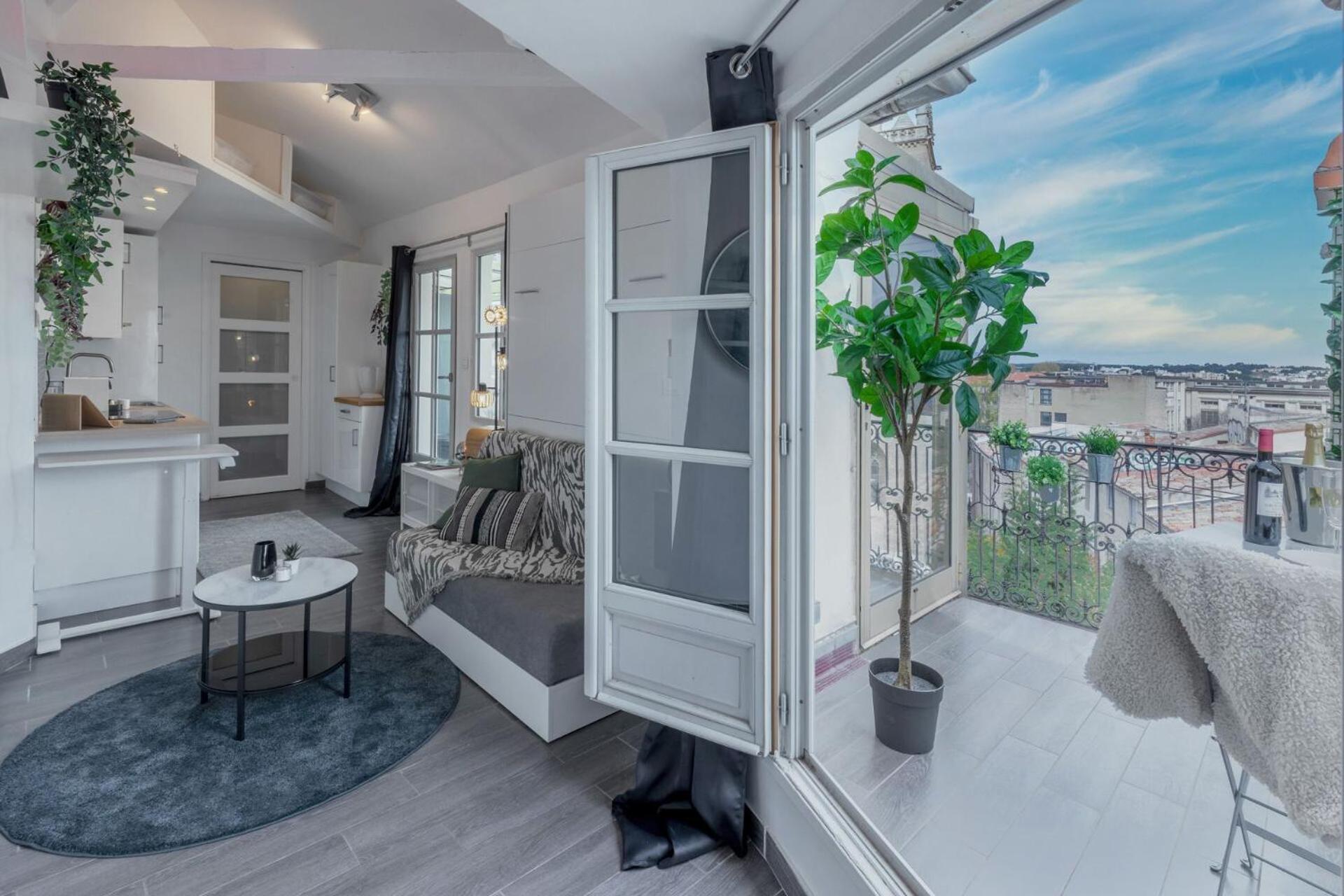 La Terrasse, Vue Sur Les Toits De Montpellierアパートメント エクステリア 写真